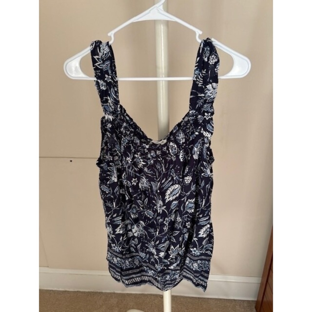 Beach Lunch Lounge tank blue size large